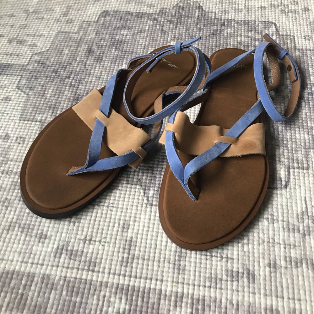 Sanuk Strappy Leather Sandals - Picture 2 of 8